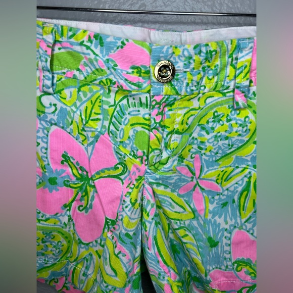 Lilly Pulitzer Callahan Shorts Size 2 – Pink Floral Tropical Print - Picture 3 of 12